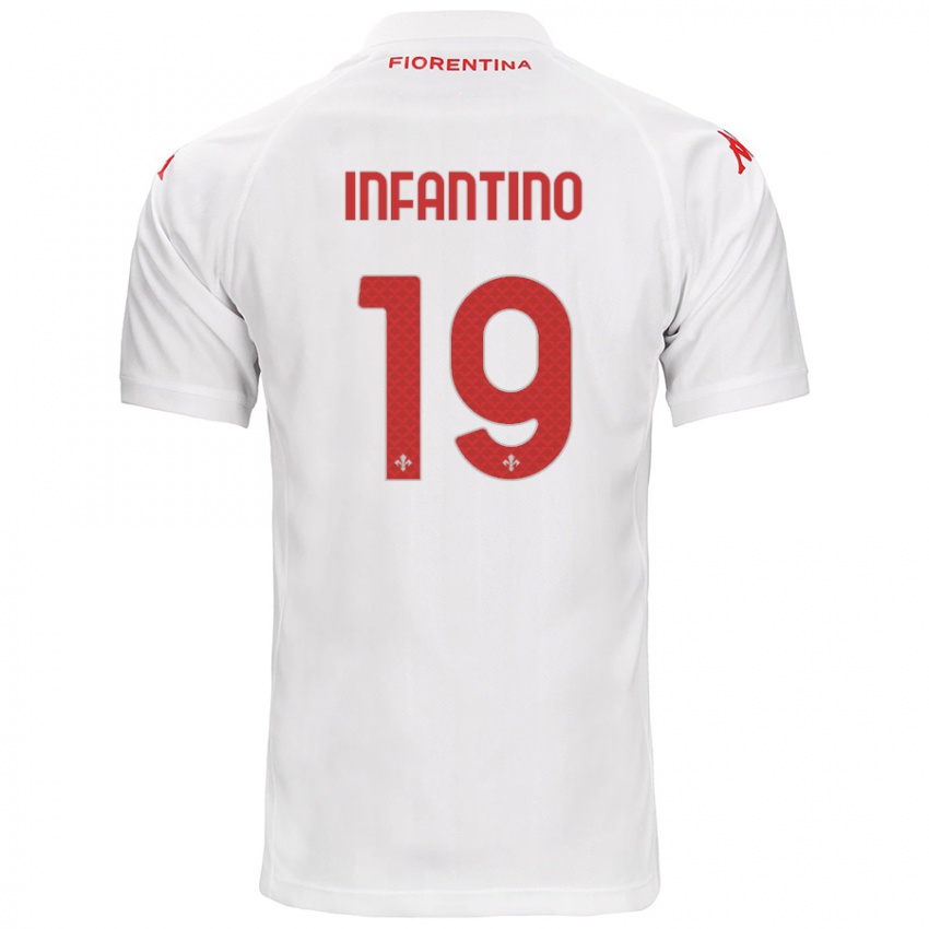 Kinder Gino Infantino #19 Weiß Auswärtstrikot Trikot 2024/25 T-Shirt Österreich