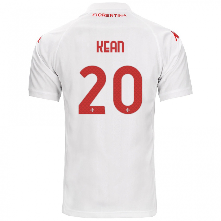 Kinder Moise Kean #20 Weiß Auswärtstrikot Trikot 2024/25 T-Shirt Österreich