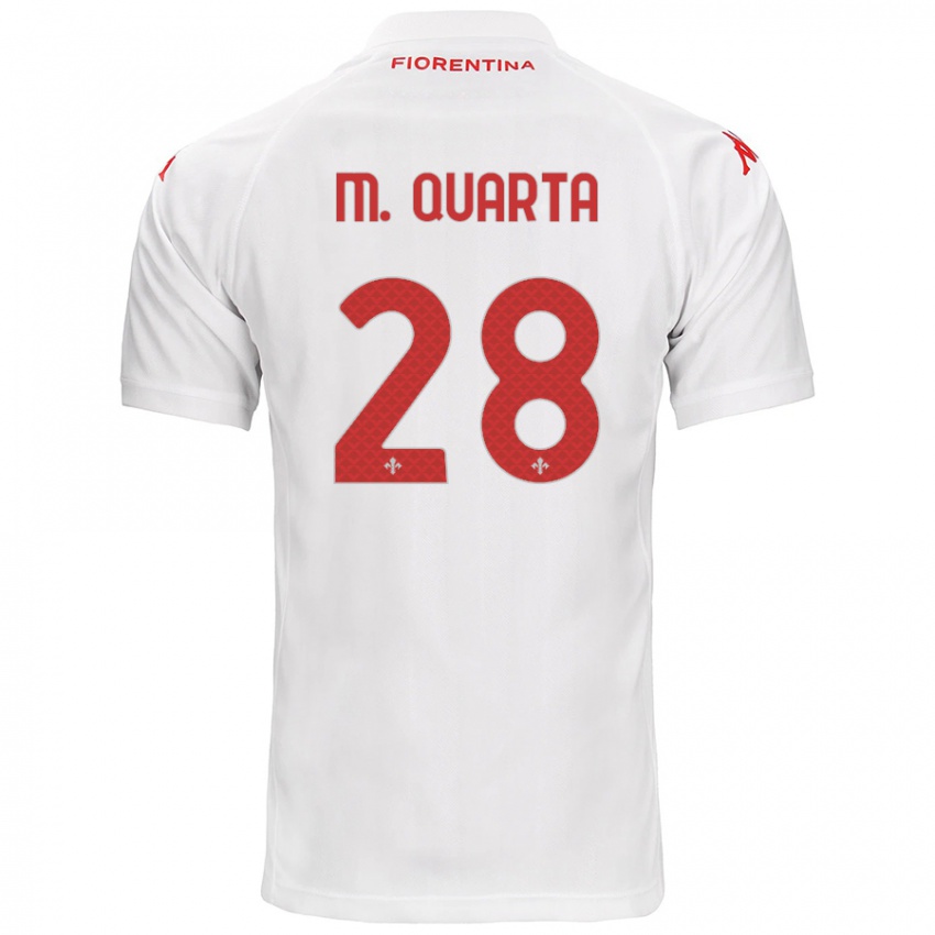 Kinder Lucas Martínez Quarta #28 Weiß Auswärtstrikot Trikot 2024/25 T-Shirt Österreich