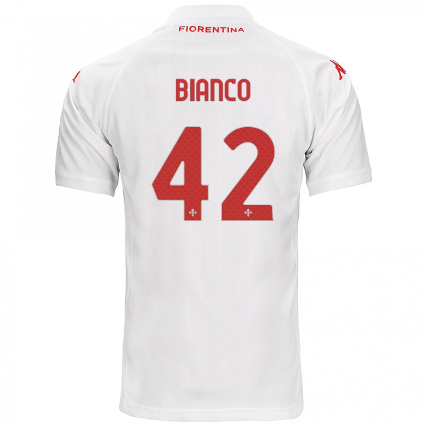 Kinder Alessandro Bianco #42 Weiß Auswärtstrikot Trikot 2024/25 T-Shirt Österreich