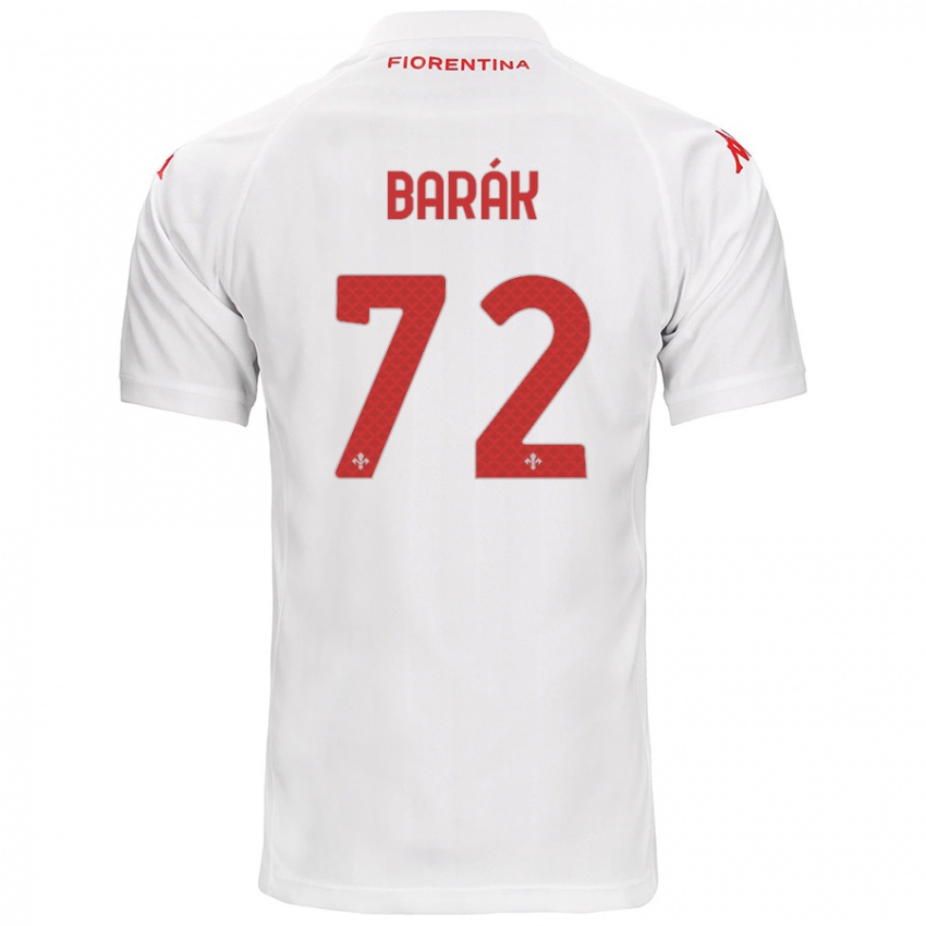 Kinder Antonin Barak #72 Weiß Auswärtstrikot Trikot 2024/25 T-Shirt Österreich