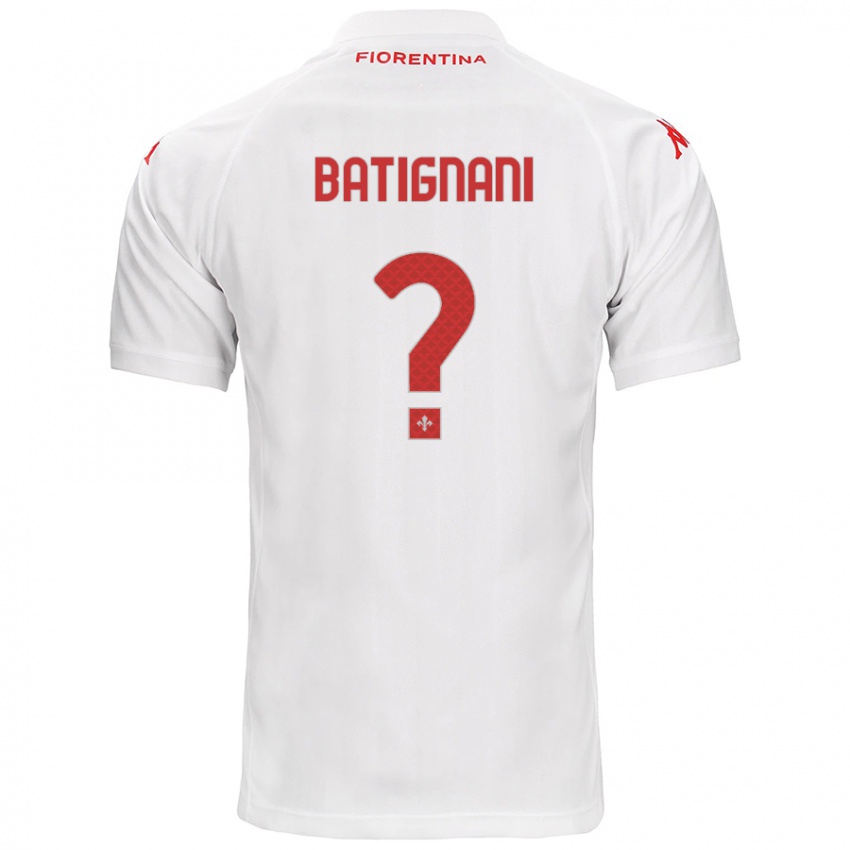 Kinder Francesco Batignani #0 Weiß Auswärtstrikot Trikot 2024/25 T-Shirt Österreich