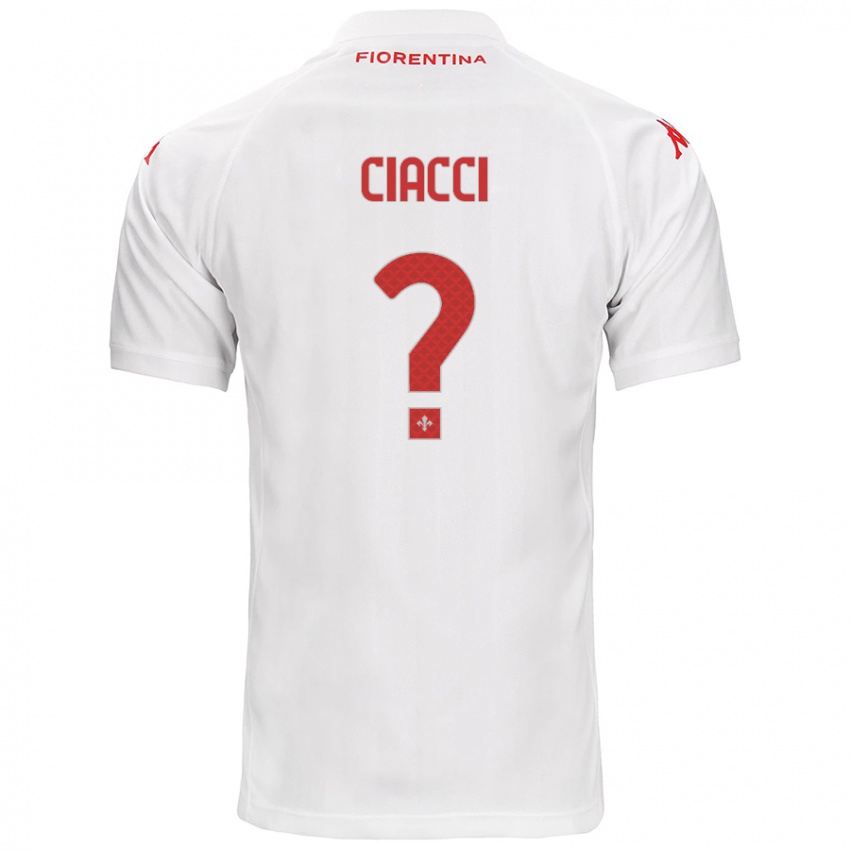 Kinder Niccolò Ciacci #0 Weiß Auswärtstrikot Trikot 2024/25 T-Shirt Österreich