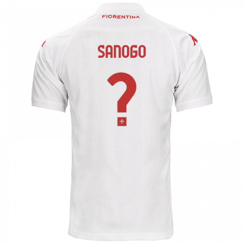 Kinder Bassidy Sanogo #0 Weiß Auswärtstrikot Trikot 2024/25 T-Shirt Österreich