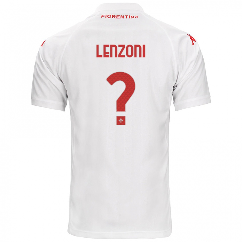 Kinder Samuele Lenzoni #0 Weiß Auswärtstrikot Trikot 2024/25 T-Shirt Österreich