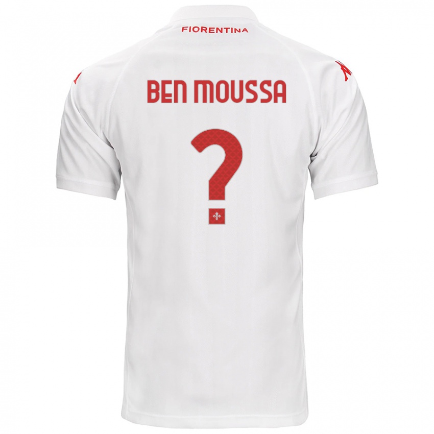 Kinder Mehdi Ben Moussa #0 Weiß Auswärtstrikot Trikot 2024/25 T-Shirt Österreich