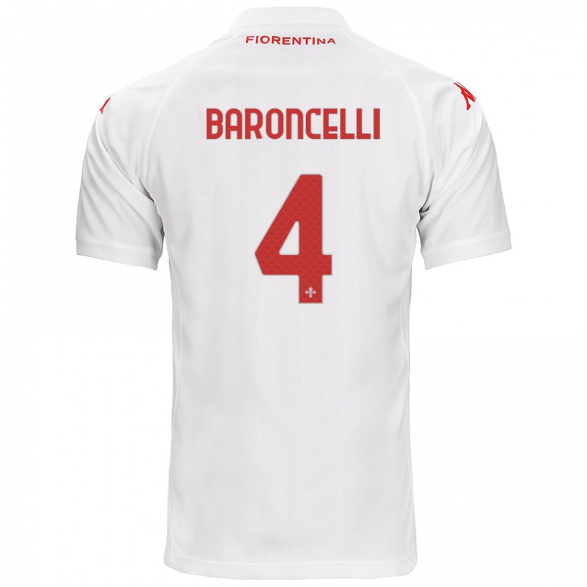 Kinder Leonardo Baroncelli #4 Weiß Auswärtstrikot Trikot 2024/25 T-Shirt Österreich