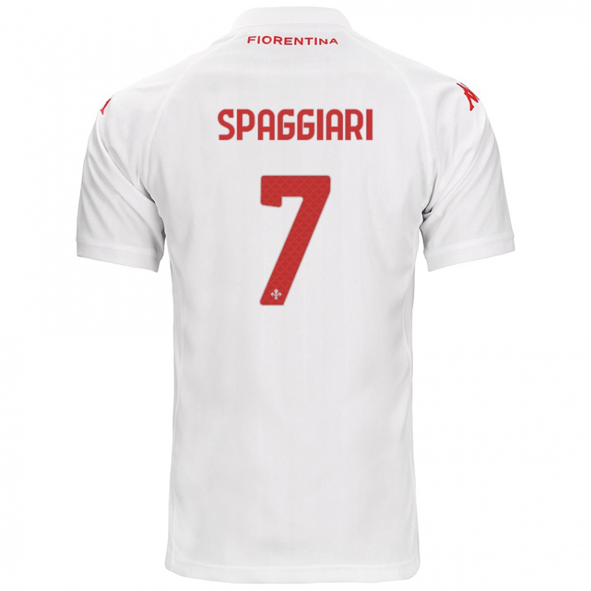 Kinder Riccardo Spaggiari #7 Weiß Auswärtstrikot Trikot 2024/25 T-Shirt Österreich