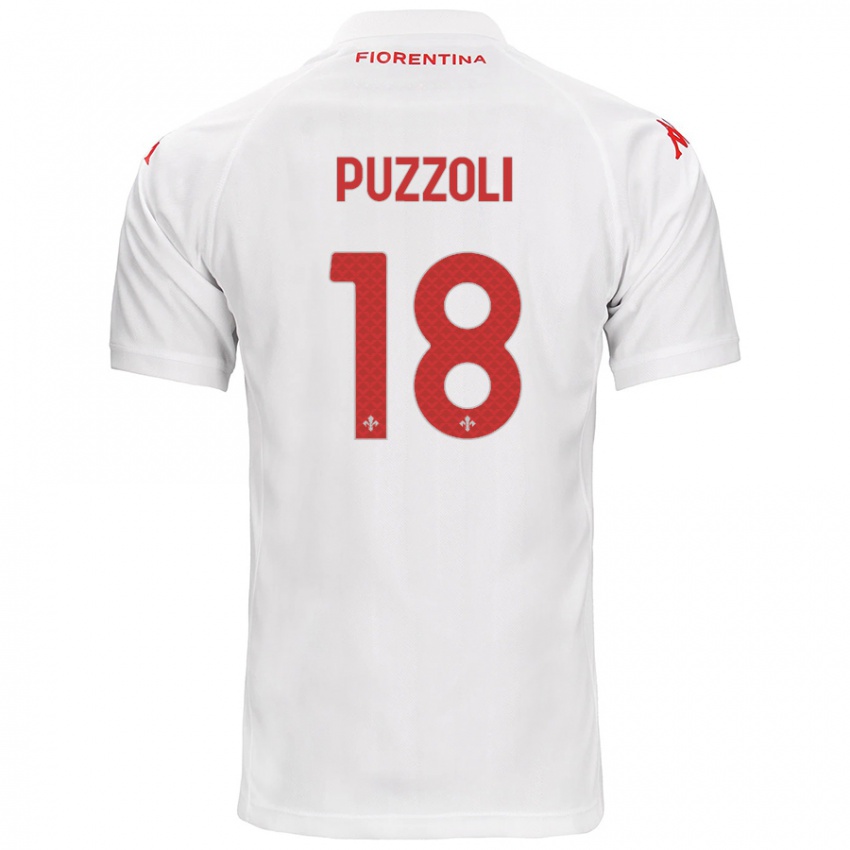 Kinder Giorgio Puzzoli #18 Weiß Auswärtstrikot Trikot 2024/25 T-Shirt Österreich