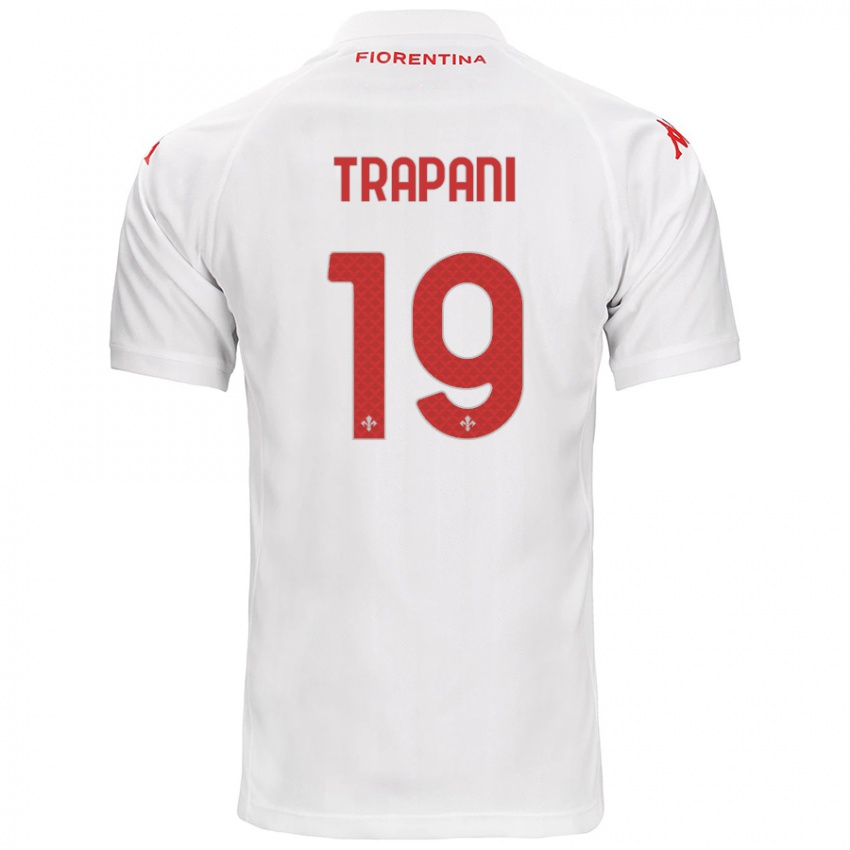 Kinder Niccolò Trapani #19 Weiß Auswärtstrikot Trikot 2024/25 T-Shirt Österreich