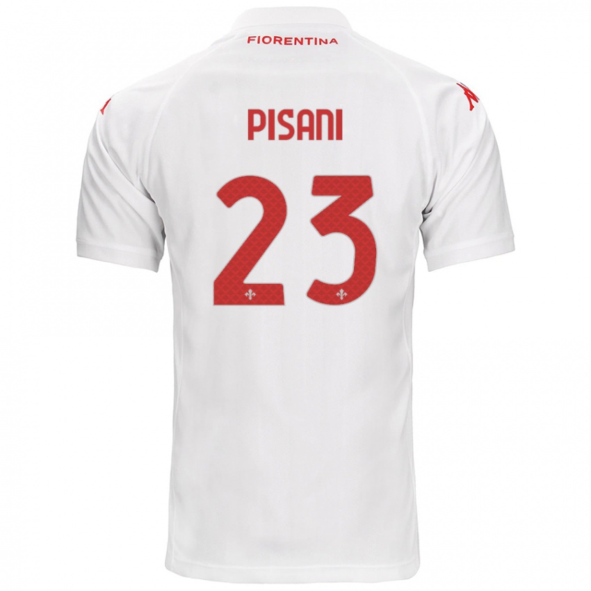 Kinder Diego Pisani #23 Weiß Auswärtstrikot Trikot 2024/25 T-Shirt Österreich