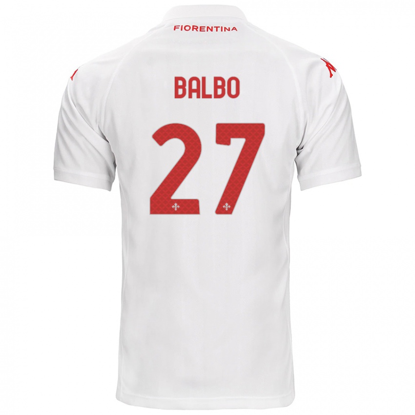 Kinder Luis Balbo #27 Weiß Auswärtstrikot Trikot 2024/25 T-Shirt Österreich