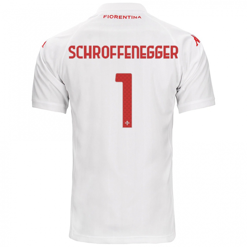 Kinder Katja Schroffenegger #1 Weiß Auswärtstrikot Trikot 2024/25 T-Shirt Österreich