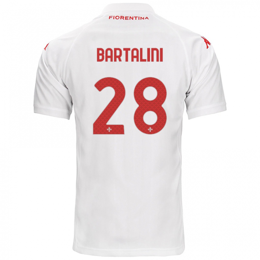 Kinder Viola Bartalini #28 Weiß Auswärtstrikot Trikot 2024/25 T-Shirt Österreich