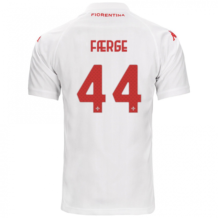 Kinder Emma Færge #44 Weiß Auswärtstrikot Trikot 2024/25 T-Shirt Österreich