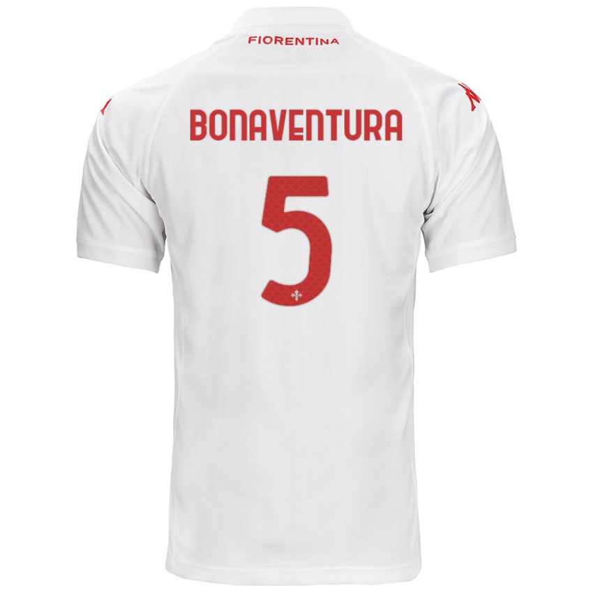 Kinder Giacomo Bonaventura #5 Weiß Auswärtstrikot Trikot 2024/25 T-Shirt Österreich