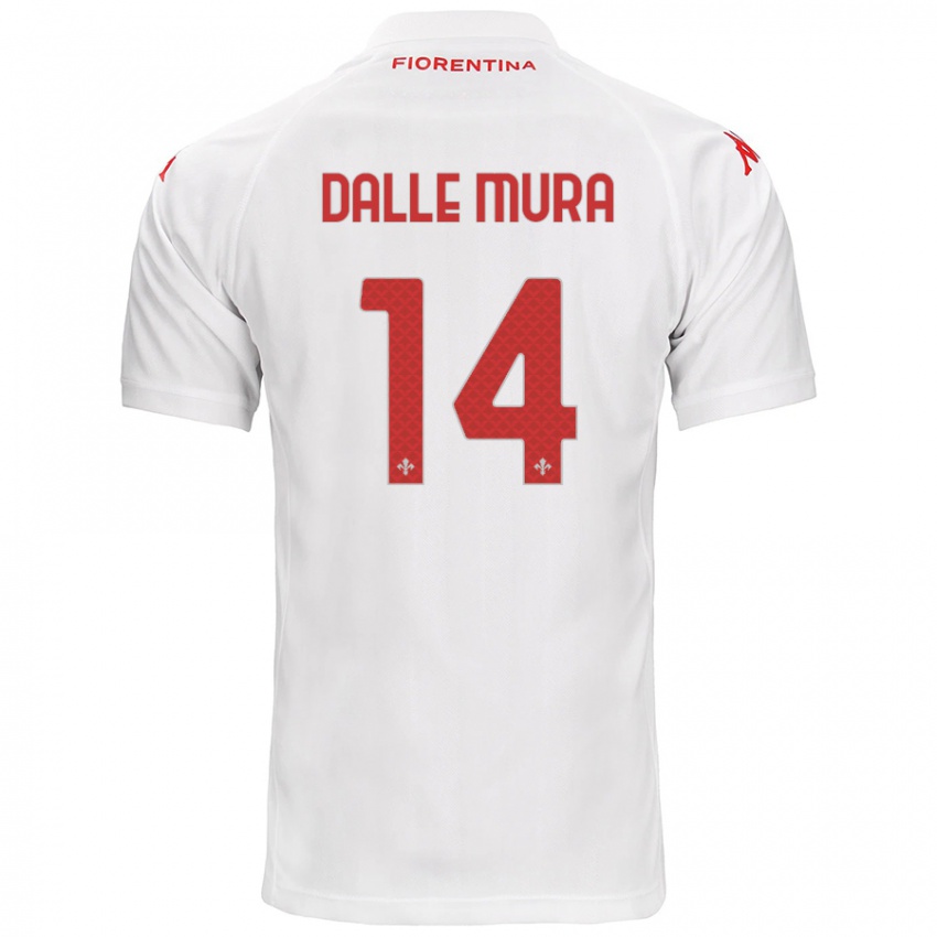 Kinder Christian Dalle Mura #14 Weiß Auswärtstrikot Trikot 2024/25 T-Shirt Österreich