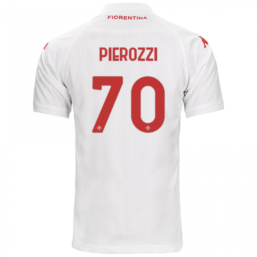 Kinder Niccolò Pierozzi #70 Weiß Auswärtstrikot Trikot 2024/25 T-Shirt Österreich