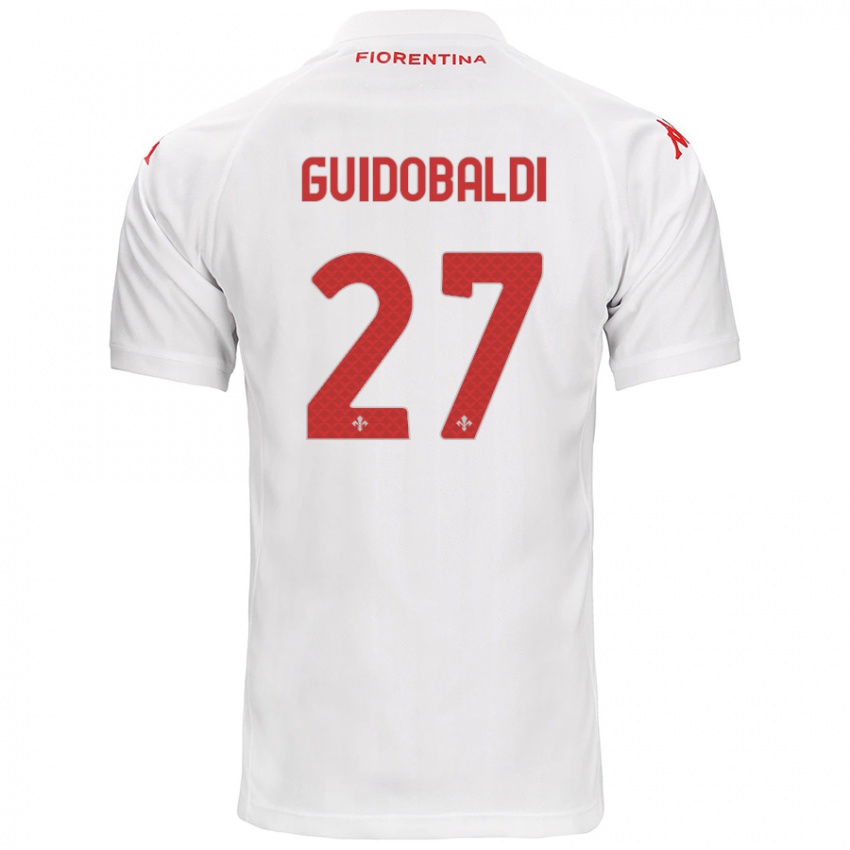 Kinder Filippo Guidobaldi #27 Weiß Auswärtstrikot Trikot 2024/25 T-Shirt Österreich