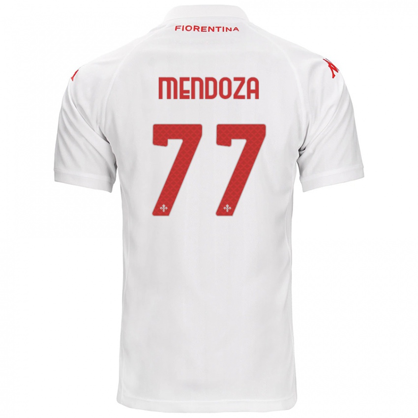 Kinder William Mendoza #77 Weiß Auswärtstrikot Trikot 2024/25 T-Shirt Österreich