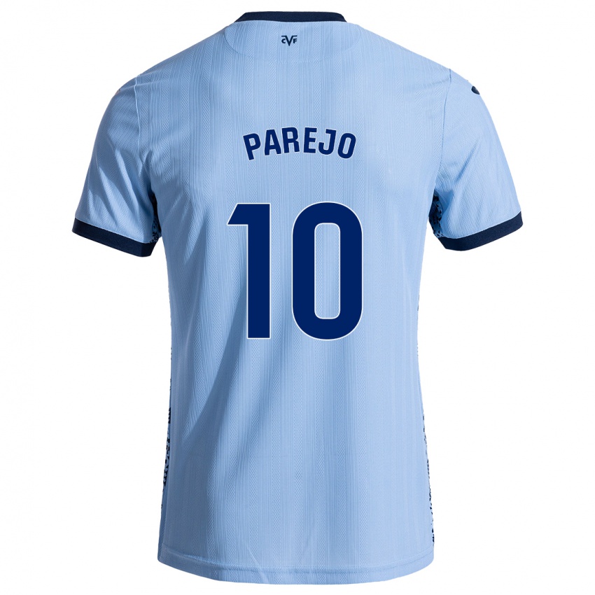 Kinder Dani Parejo #10 Himmelblau Auswärtstrikot Trikot 2024/25 T-Shirt Österreich