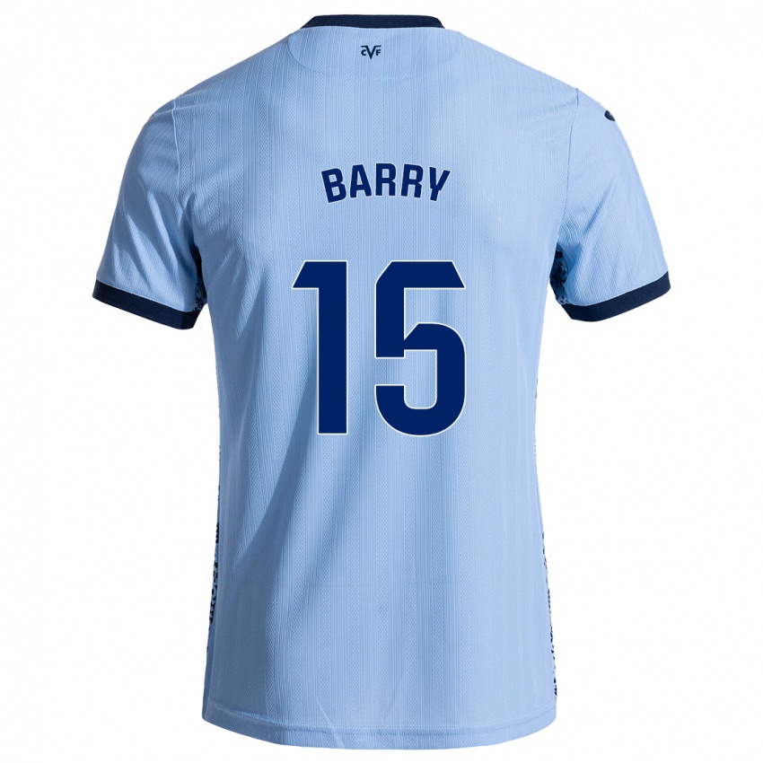 Kinder Thierno Barry #15 Himmelblau Auswärtstrikot Trikot 2024/25 T-Shirt Österreich