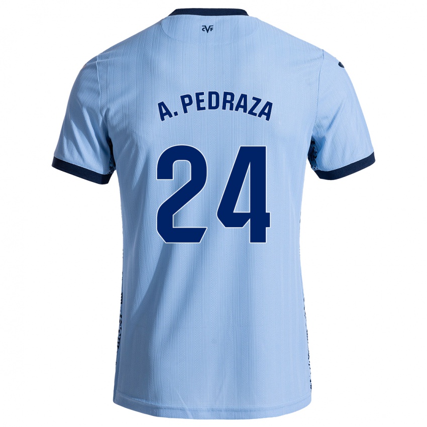 Kinder Alfonso Pedraza #24 Himmelblau Auswärtstrikot Trikot 2024/25 T-Shirt Österreich