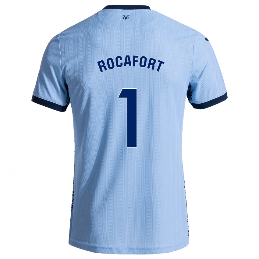 Kinder Rodrigo Rocafort #1 Himmelblau Auswärtstrikot Trikot 2024/25 T-Shirt Österreich