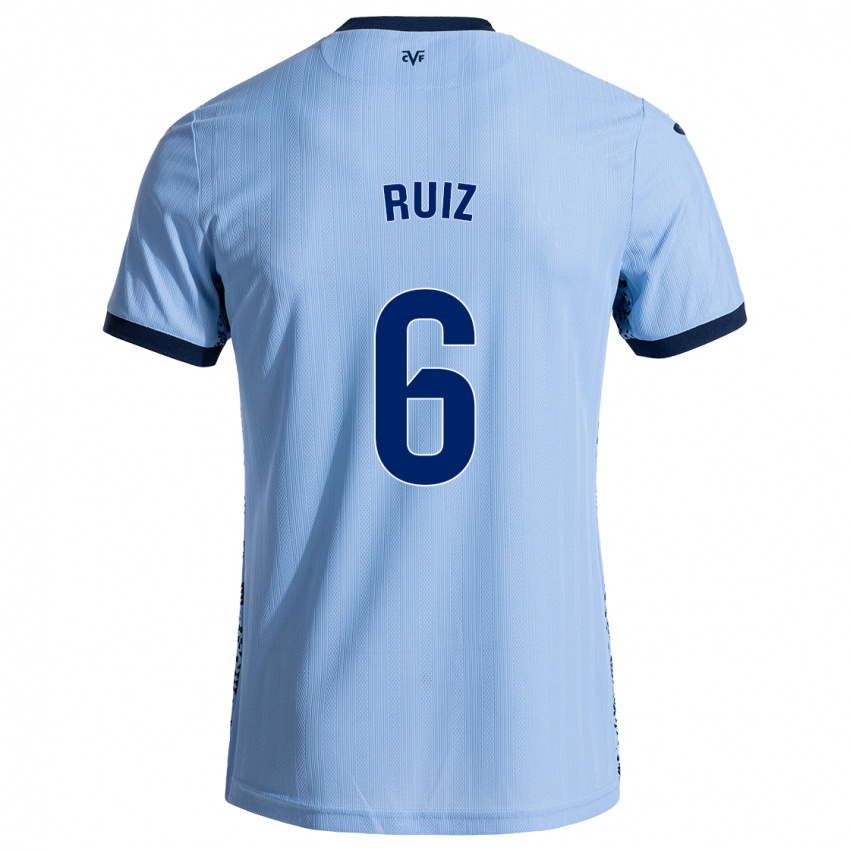 Kinder Joan Ruiz #6 Himmelblau Auswärtstrikot Trikot 2024/25 T-Shirt Österreich