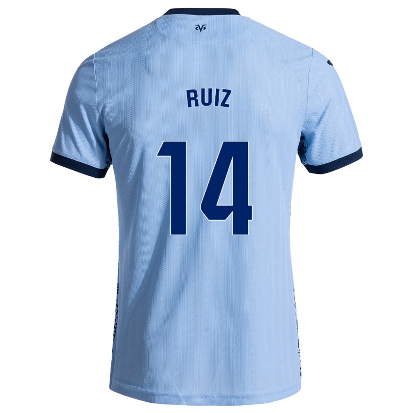 Kinder Adri Ruiz #14 Himmelblau Auswärtstrikot Trikot 2024/25 T-Shirt Österreich