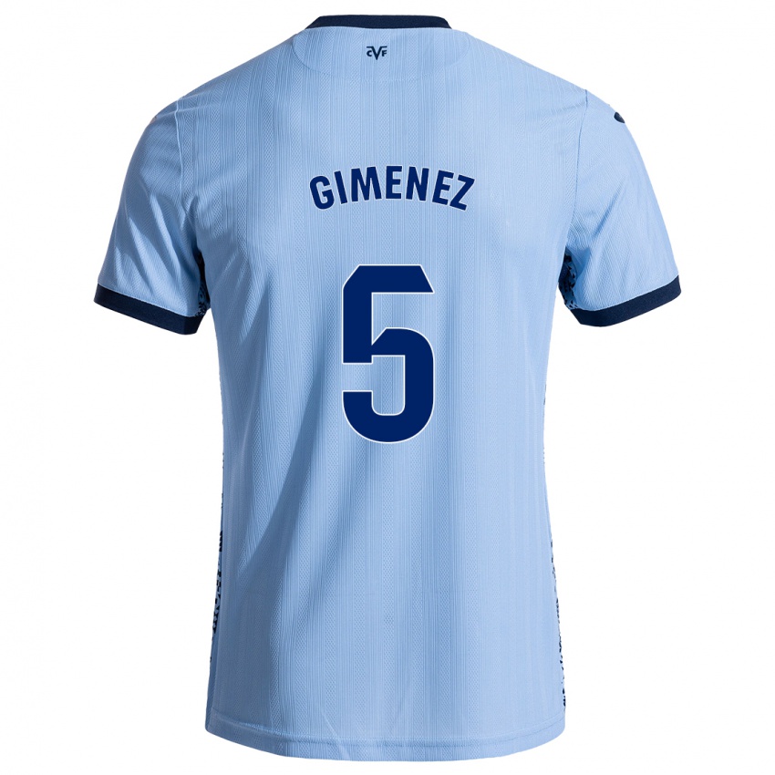 Kinder Yenifer Giménez #5 Himmelblau Auswärtstrikot Trikot 2024/25 T-Shirt Österreich