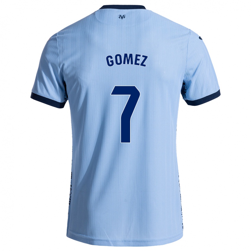 Kinder Lucía Gómez #7 Himmelblau Auswärtstrikot Trikot 2024/25 T-Shirt Österreich