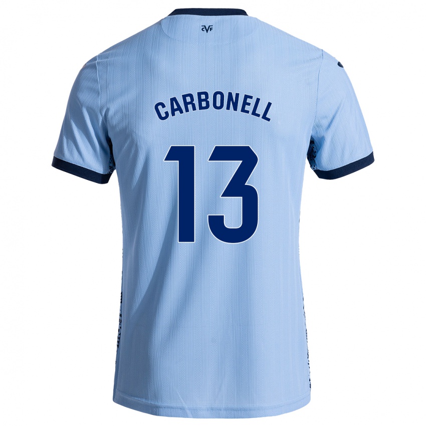 Kinder Carmen Carbonell #13 Himmelblau Auswärtstrikot Trikot 2024/25 T-Shirt Österreich