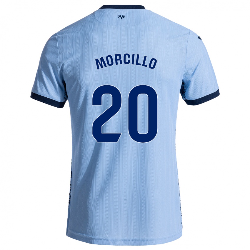 Kinder Raquel Morcillo #20 Himmelblau Auswärtstrikot Trikot 2024/25 T-Shirt Österreich