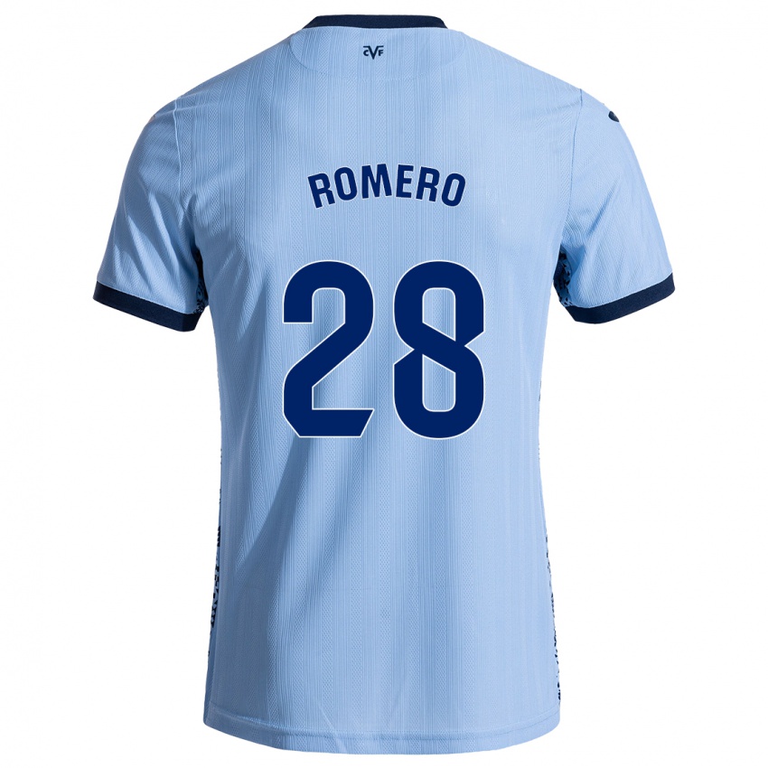 Kinder María Romero #28 Himmelblau Auswärtstrikot Trikot 2024/25 T-Shirt Österreich