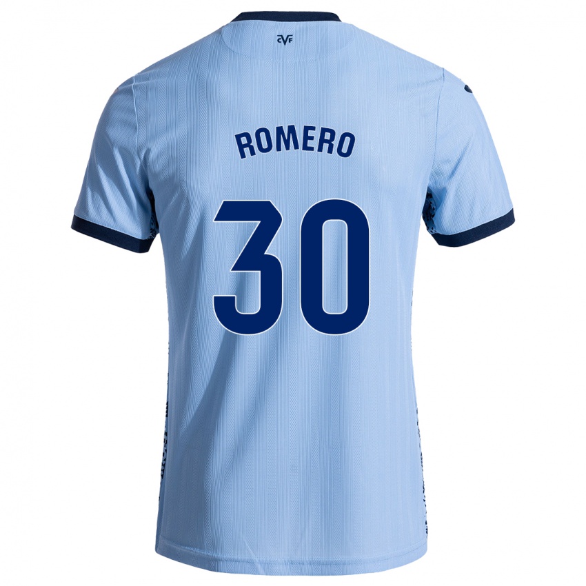 Kinder Lucía Romero #30 Himmelblau Auswärtstrikot Trikot 2024/25 T-Shirt Österreich