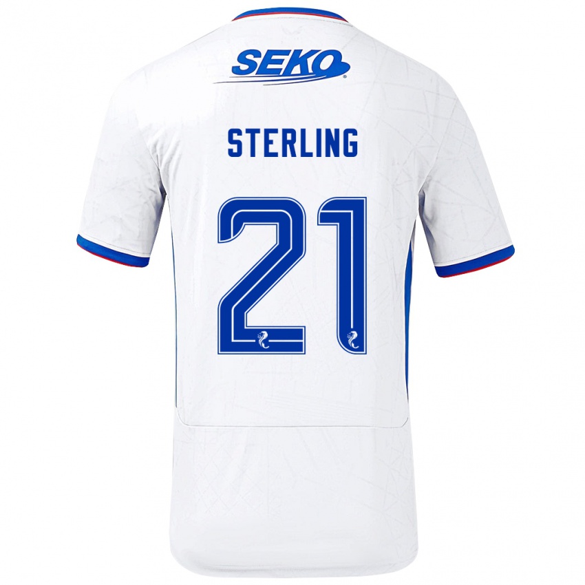 Kinder Dujon Sterling #21 Weiß Blau Auswärtstrikot Trikot 2024/25 T-Shirt Österreich