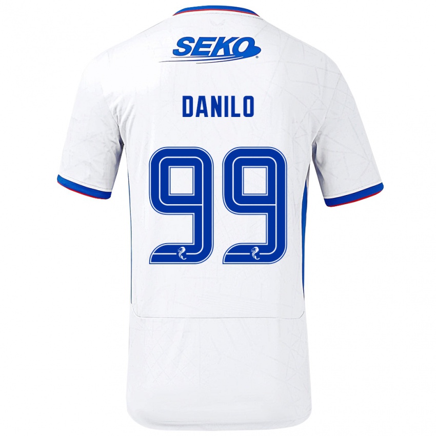 Kinder Danilo #99 Weiß Blau Auswärtstrikot Trikot 2024/25 T-Shirt Österreich