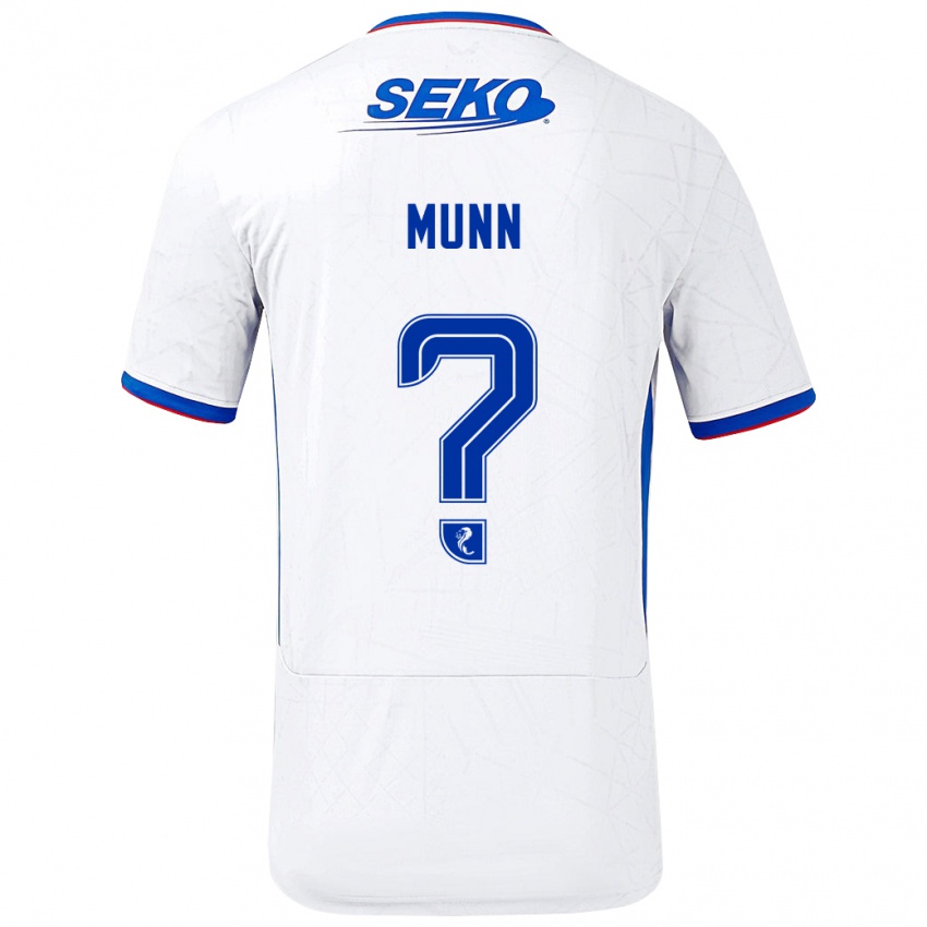 Kinder Mason Munn #0 Weiß Blau Auswärtstrikot Trikot 2024/25 T-Shirt Österreich