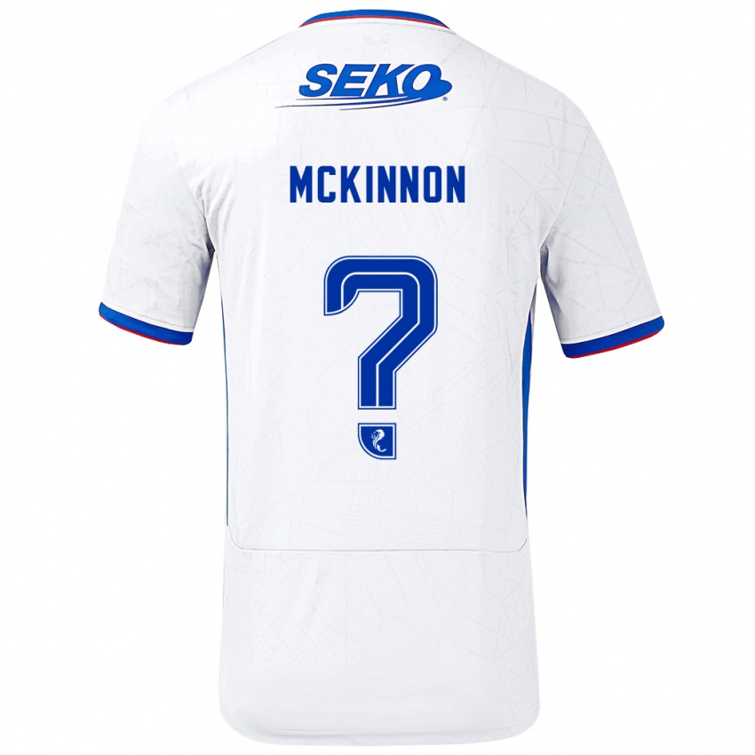 Kinder Cole Mckinnon #0 Weiß Blau Auswärtstrikot Trikot 2024/25 T-Shirt Österreich