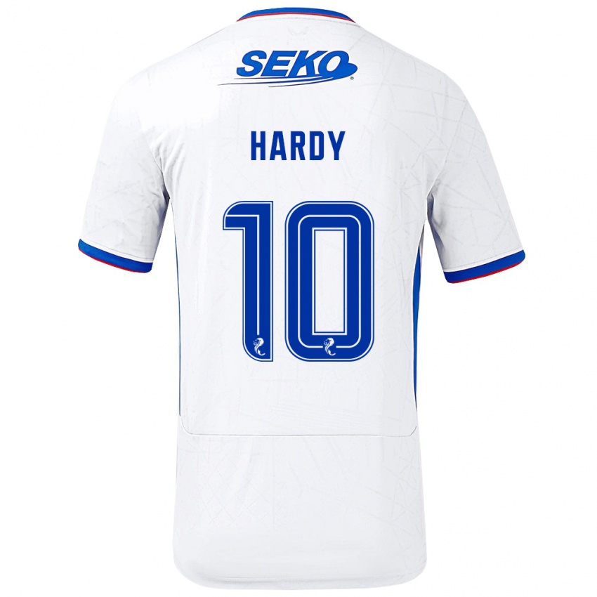 Kinder Rio Hardy #10 Weiß Blau Auswärtstrikot Trikot 2024/25 T-Shirt Österreich