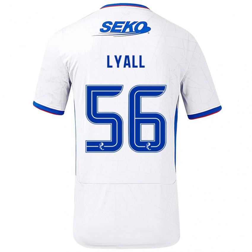 Kinder Arron Lyall #56 Weiß Blau Auswärtstrikot Trikot 2024/25 T-Shirt Österreich