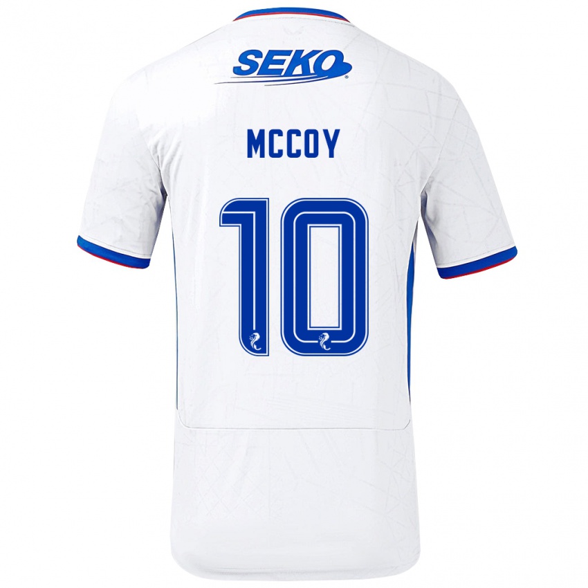 Kinder Kayla Mccoy #10 Weiß Blau Auswärtstrikot Trikot 2024/25 T-Shirt Österreich