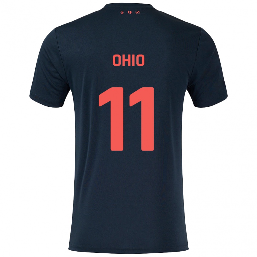 Kinder Noah Ohio #11 Schwarz Rot Auswärtstrikot Trikot 2024/25 T-Shirt Österreich