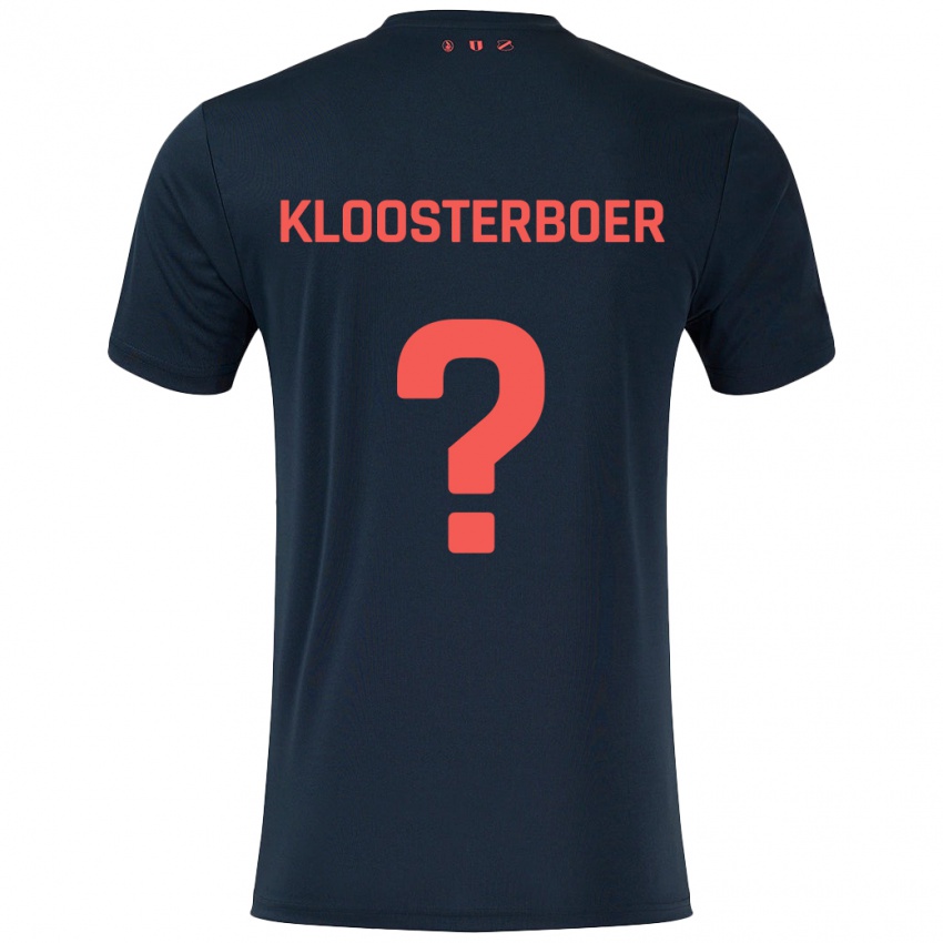 Kinder Per Kloosterboer #0 Schwarz Rot Auswärtstrikot Trikot 2024/25 T-Shirt Österreich