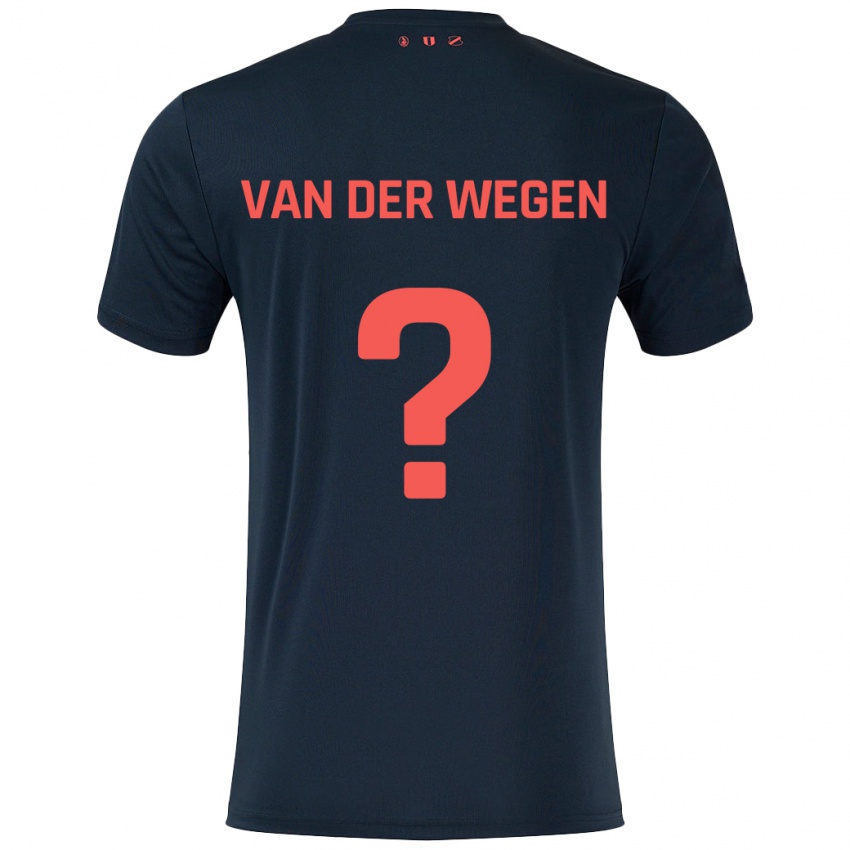 Kinder Sil Van Der Wegen #0 Schwarz Rot Auswärtstrikot Trikot 2024/25 T-Shirt Österreich