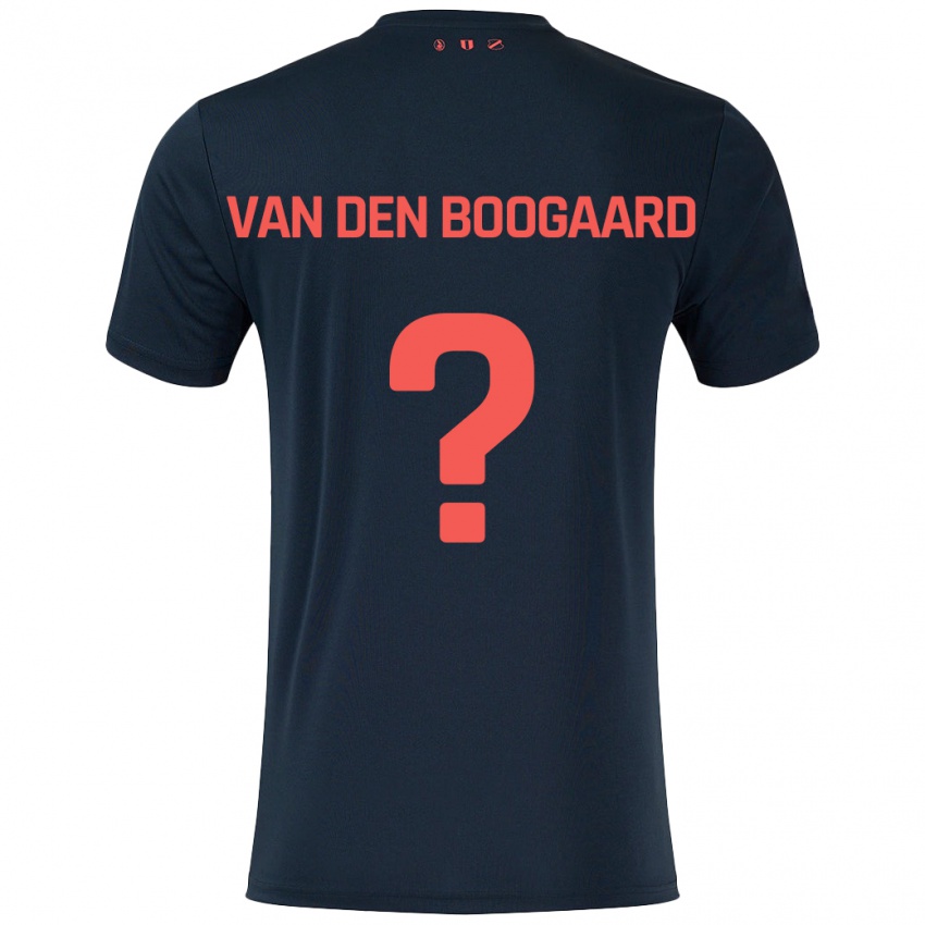 Kinder Brian Van Den Boogaard #0 Schwarz Rot Auswärtstrikot Trikot 2024/25 T-Shirt Österreich