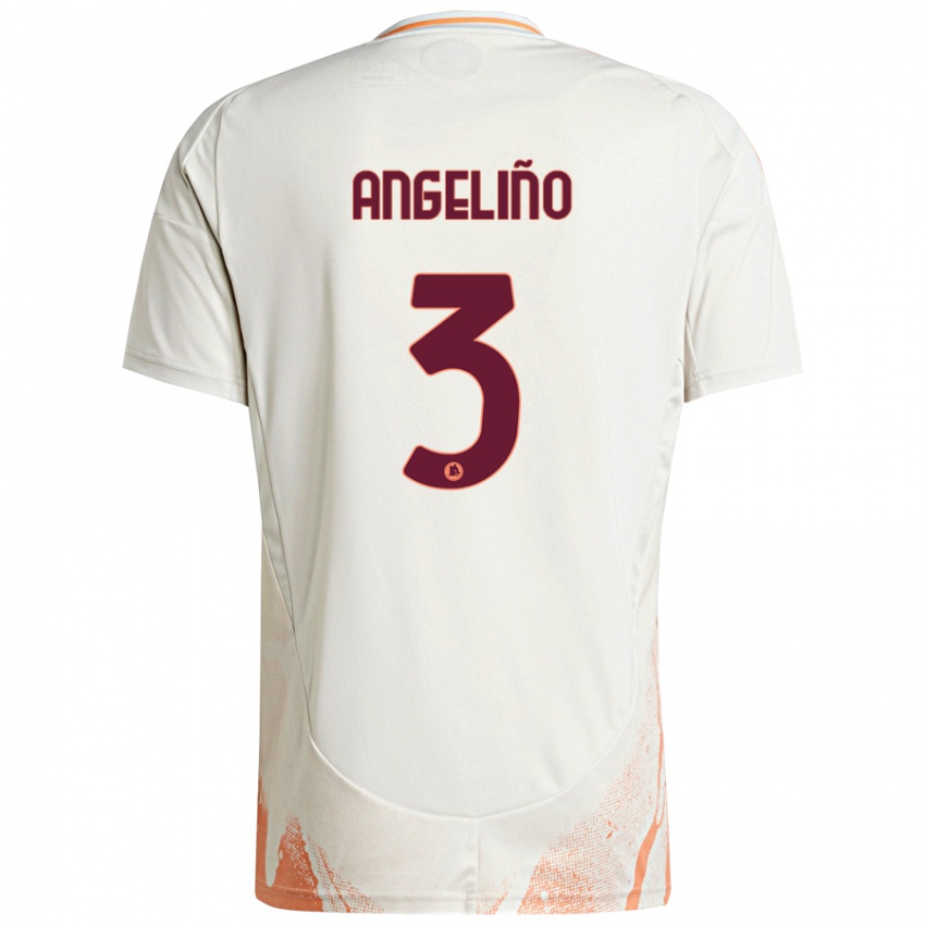 Kinder Angelino #3 Cremeweiß Orange Auswärtstrikot Trikot 2024/25 T-Shirt Österreich