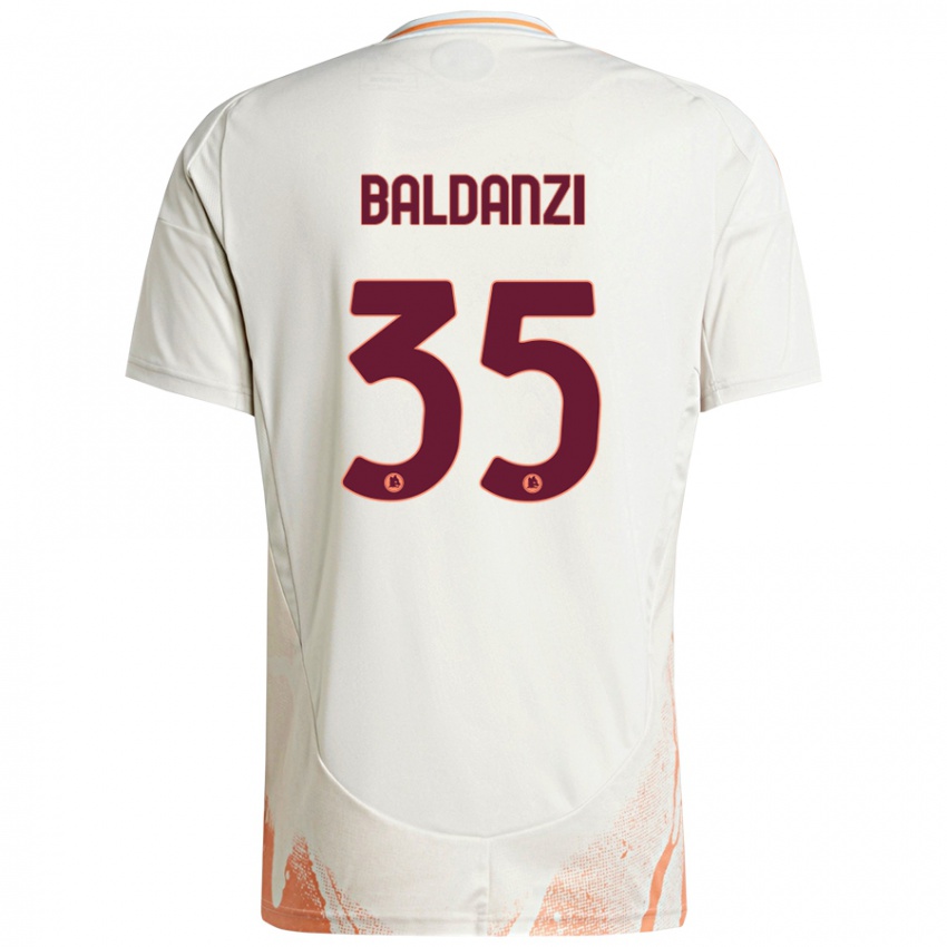 Kinder Tommaso Baldanzi #35 Cremeweiß Orange Auswärtstrikot Trikot 2024/25 T-Shirt Österreich