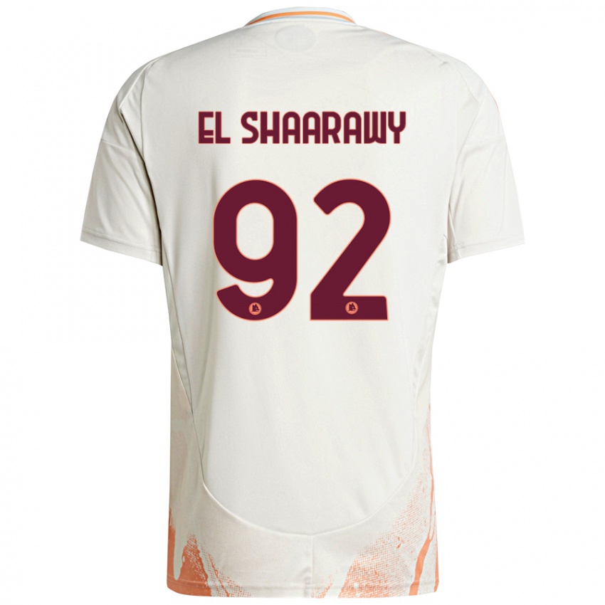 Kinder Stephan El Shaarawy #92 Cremeweiß Orange Auswärtstrikot Trikot 2024/25 T-Shirt Österreich